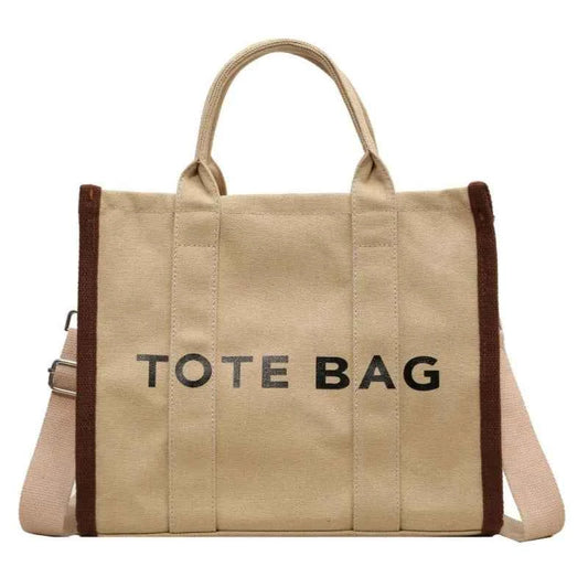 Tote Bag With Adjustable Long Strap Shoulder Bag for Girls Canvas Tote Bag With Zipper Close for Women